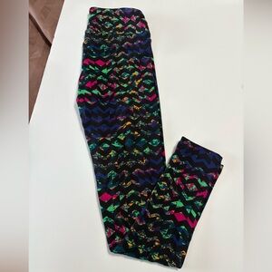 Lularoe OS one size leggings 90’s throwback bright new